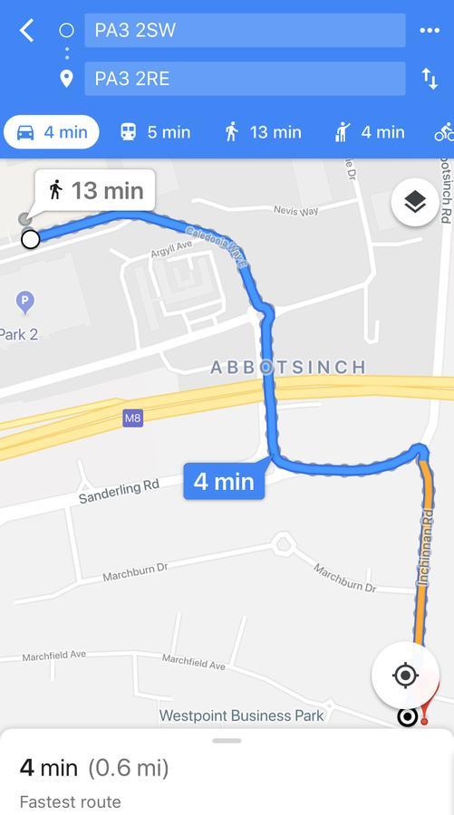 Glasgow Airport Apartments Пейслі Екстер'єр фото